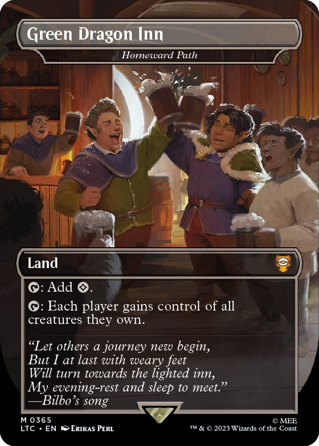 Image for Green Dragon Inn - Homeward Path (Borderless) (365) (LTC) - Magic: The Gathering