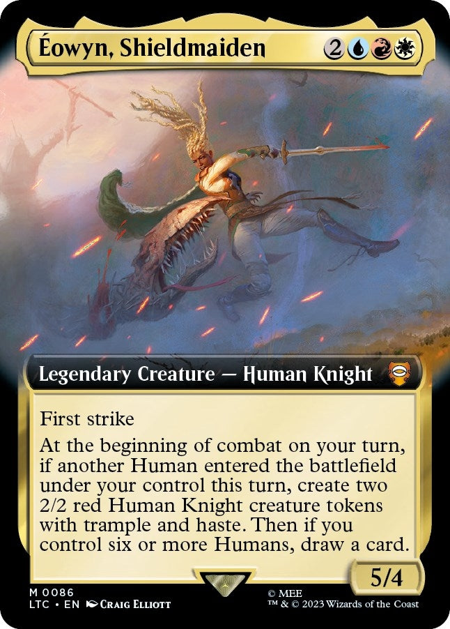 Image for Eowyn, Shieldmaiden (Extended Art) (86) (LTC) - Magic: The Gathering