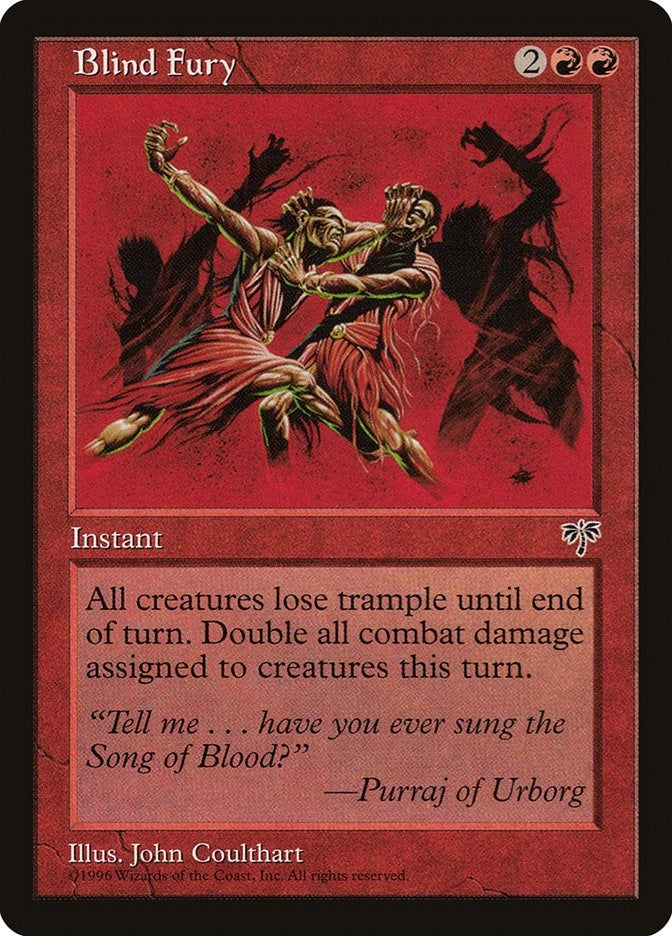 Image for Blind Fury (MIR) - Magic: The Gathering