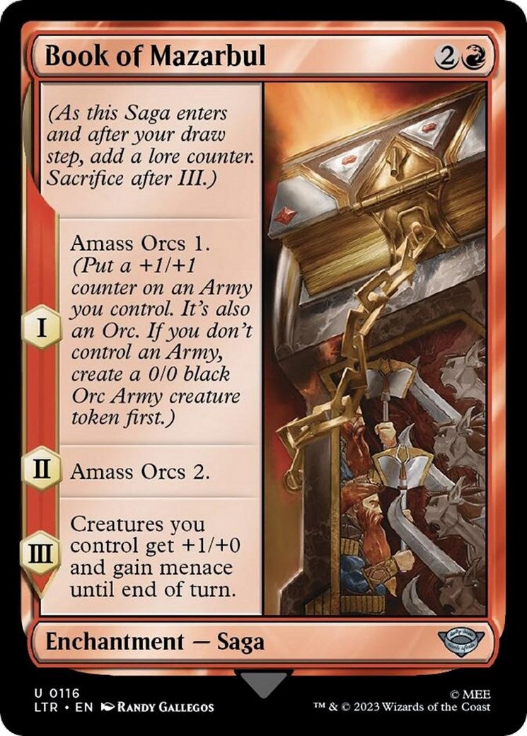 Image for Book of Mazarbul (116) (LTR) - Magic: The Gathering