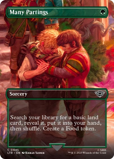 Image for Many Partings (Borderless) (445) (LTR) - Magic: The Gathering