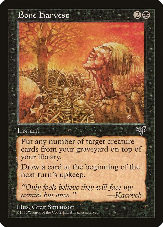 Image for Bone Harvest (MIR) - Magic: The Gathering