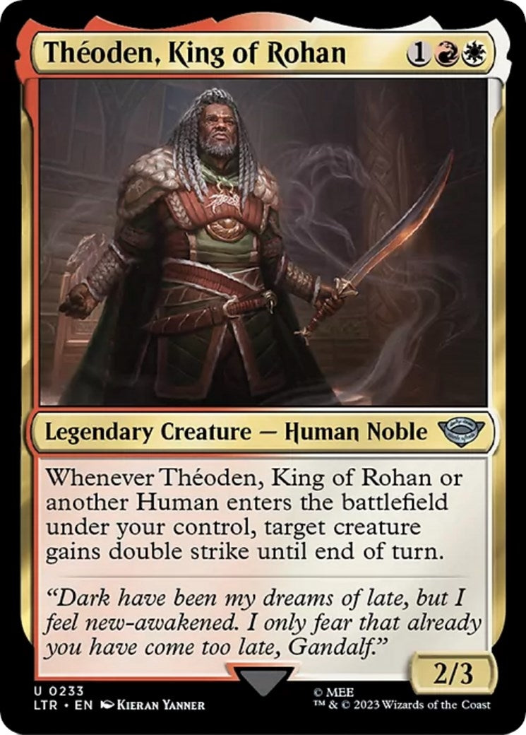Image for Theoden, King of Rohan (233) (LTR) - Magic: The Gathering