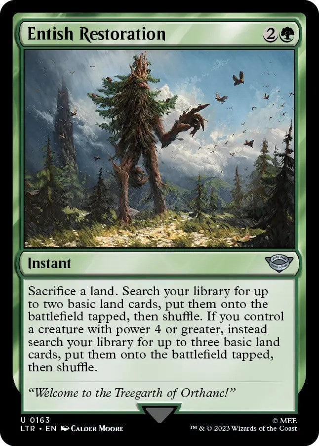 Image for Entish Restoration (163) (LTR) - Magic: The Gathering
