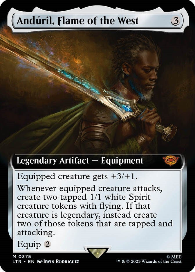 Image for Anduril, Flame of the West (Extended Art) (375) (LTR) - Magic: The Gathering