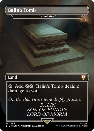 Balin's Tomb - Ancient Tomb (Borderless) (Surge Foil) (387) (LTC)