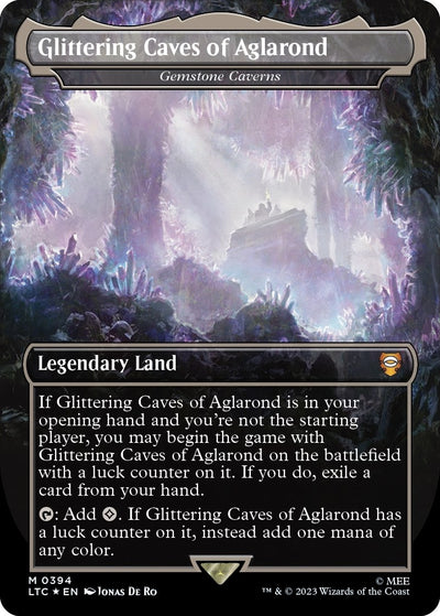 Glittering Caves of Aglarond - Gemstone Caverns (Borderless) (Surge Foil) (394) (LTC)