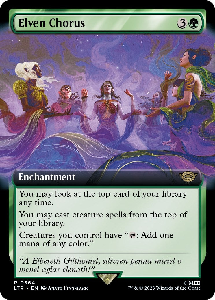 Image for Elven Chorus (Extended Art) (364) (LTR) - Magic: The Gathering