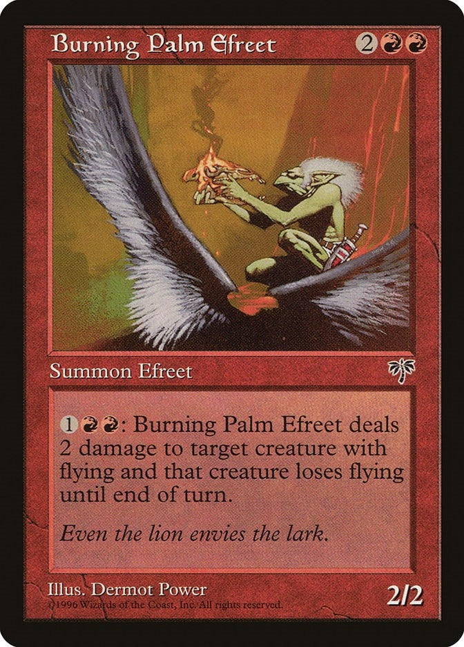 Image for Burning Palm Efreet (MIR) - Magic: The Gathering