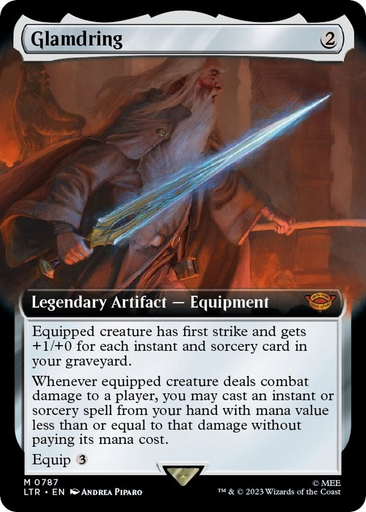 Image for Glamdring (Extended Art) (Surge Foil) (787) (LTR) - Magic: The Gathering
