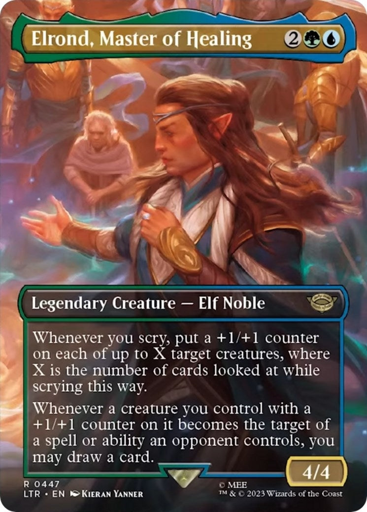 Image for Elrond, Master of Healing (Borderless) (447) (LTR) - Magic: The Gathering