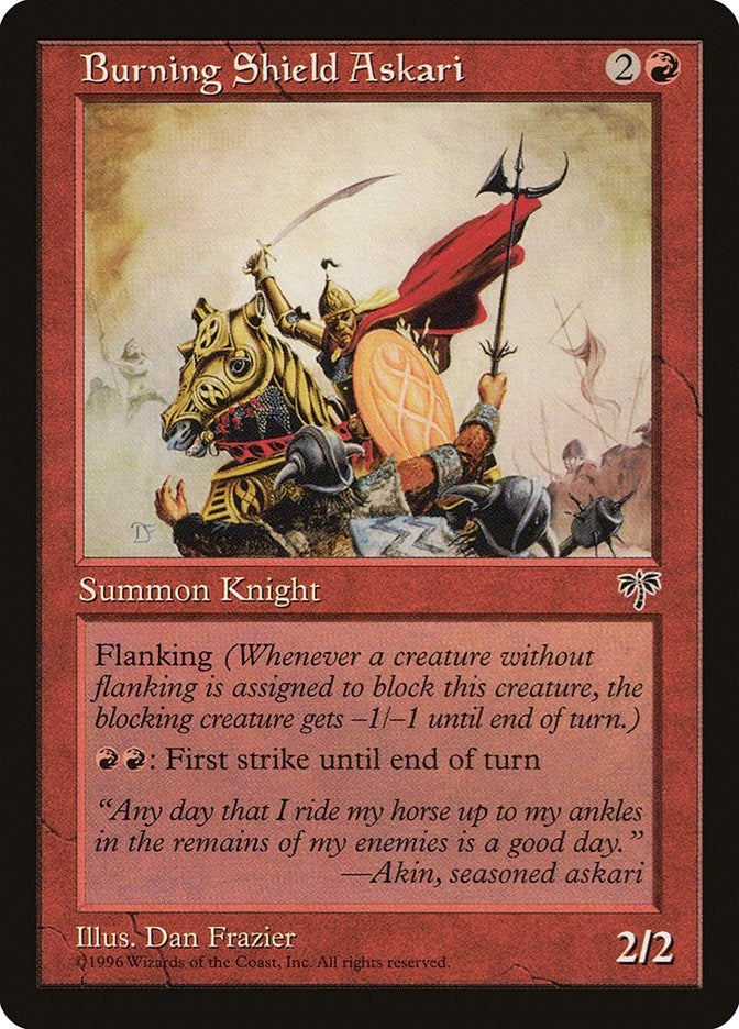 Image for Burning Shield Askari (MIR) - Magic: The Gathering