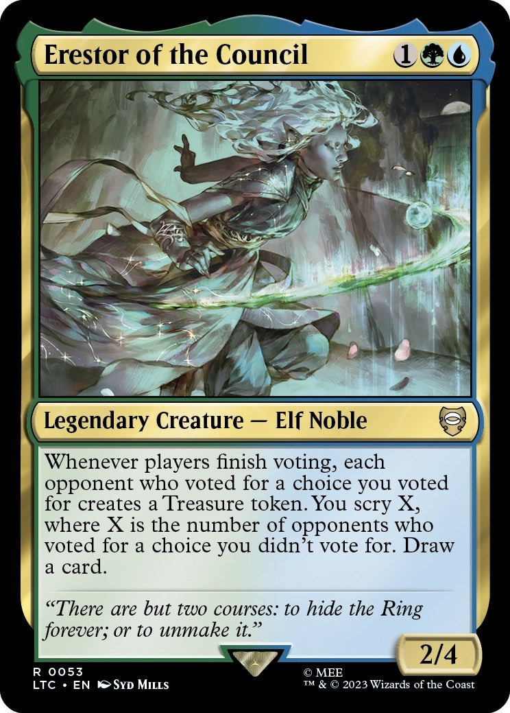 Image for Erestor of the Council (53) (LTC) - Magic: The Gathering