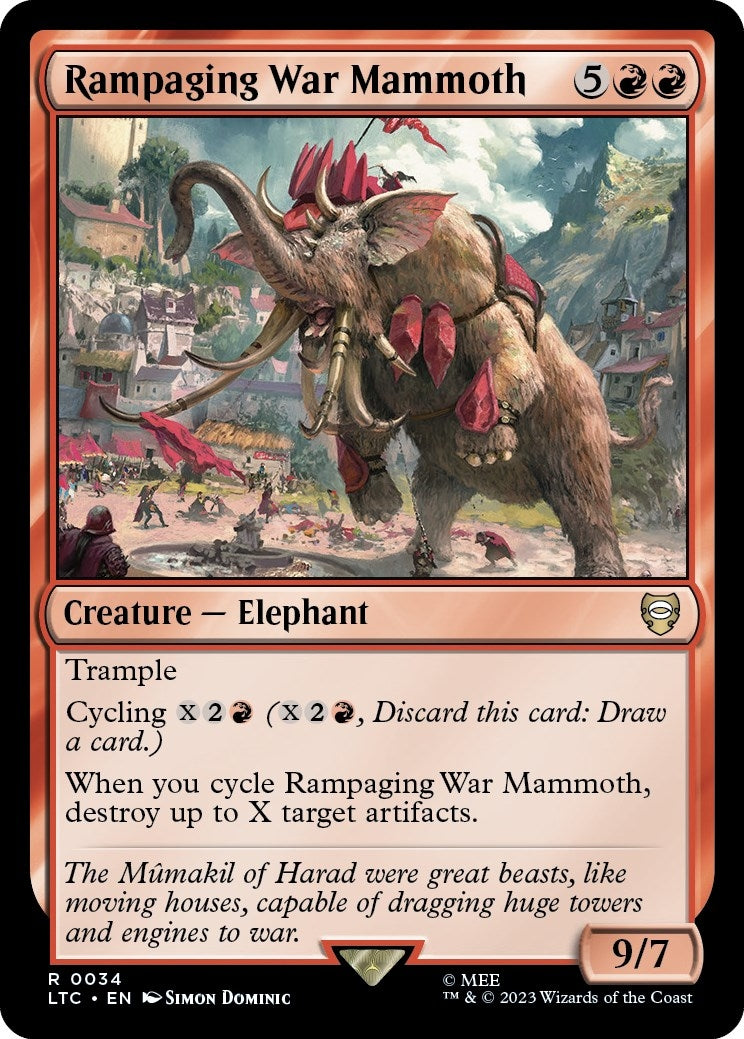 Image for Rampaging War Mammoth (34) (LTC) - Magic: The Gathering