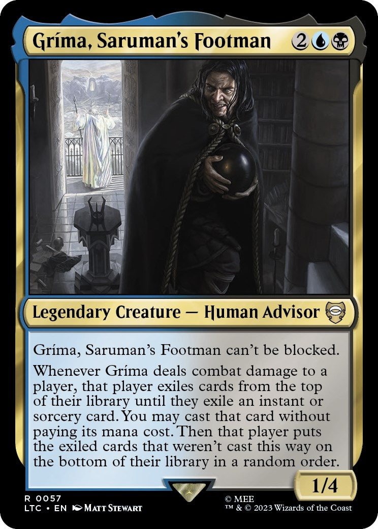 Image for Grima, Saruman's Footman (57) (LTC) - Magic: The Gathering