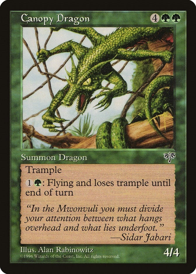 Image for Canopy Dragon (MIR) - Magic: The Gathering