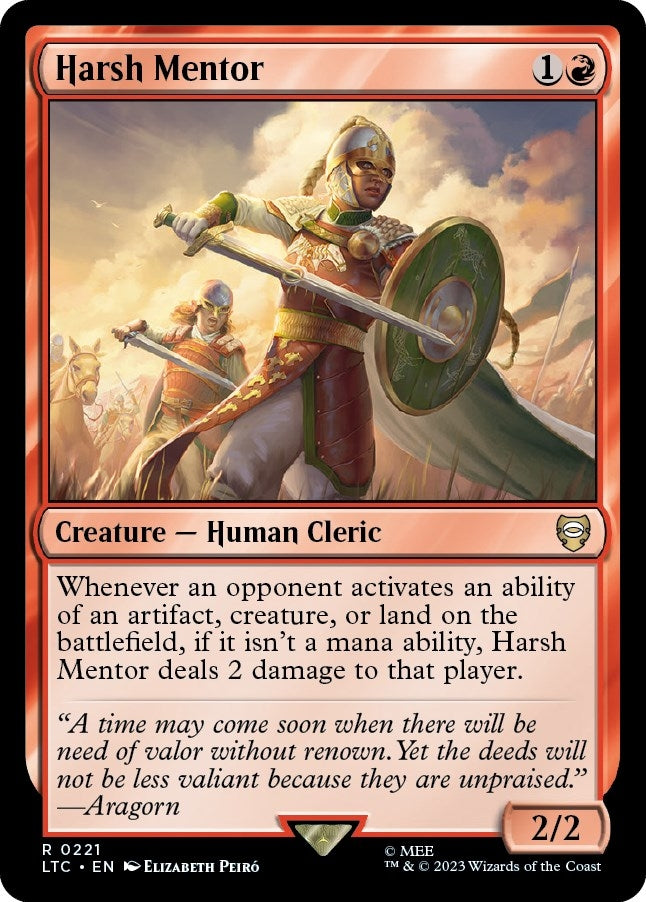 Image for Harsh Mentor (221) (LTC) - Magic: The Gathering