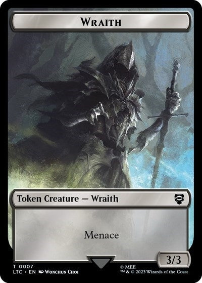 Image for Wraith // Dragon Double-Sided Token (7 // 14) (LTC) - Magic: The Gathering