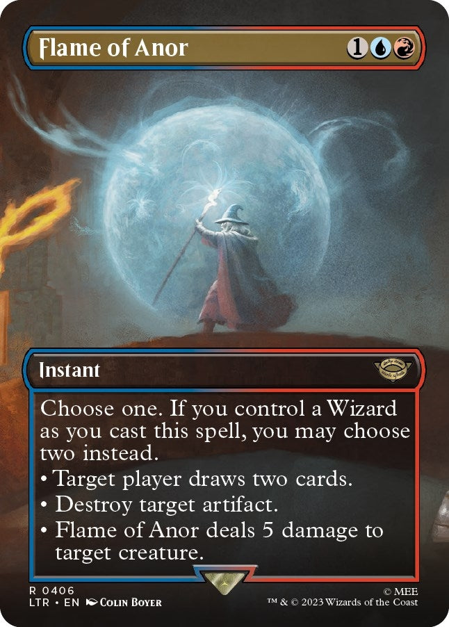 Image for Flame of Anor (Borderless) (406) (LTR) - Magic: The Gathering