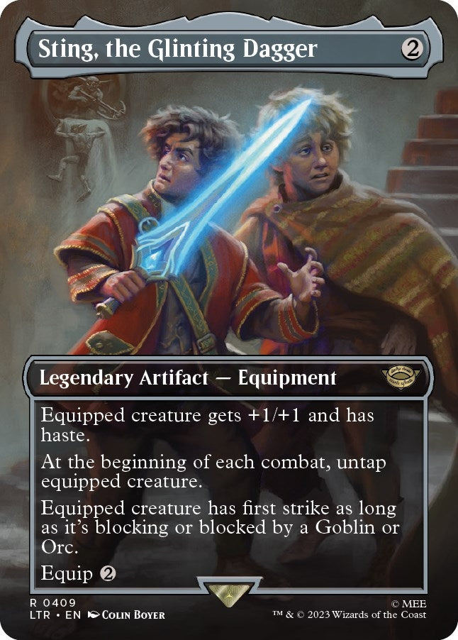 Image for Sting, the Glinting Dagger (Borderless) (409) (LTR) - Magic: The Gathering