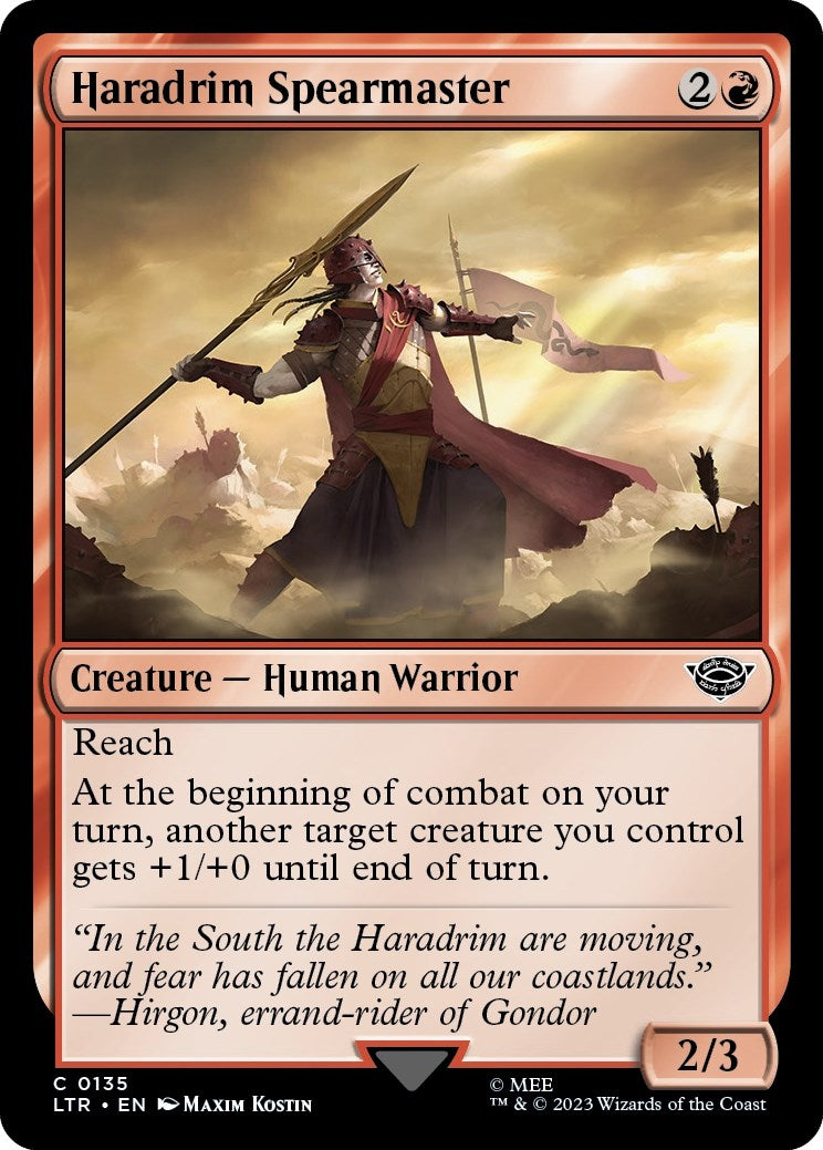 Image for Haradrim Spearmaster (135) (LTR) - Magic: The Gathering