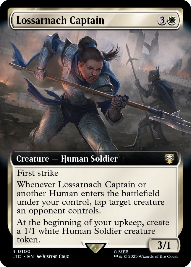Image for Lossarnach Captain (Extended Art) (100) (LTC) - Magic: The Gathering