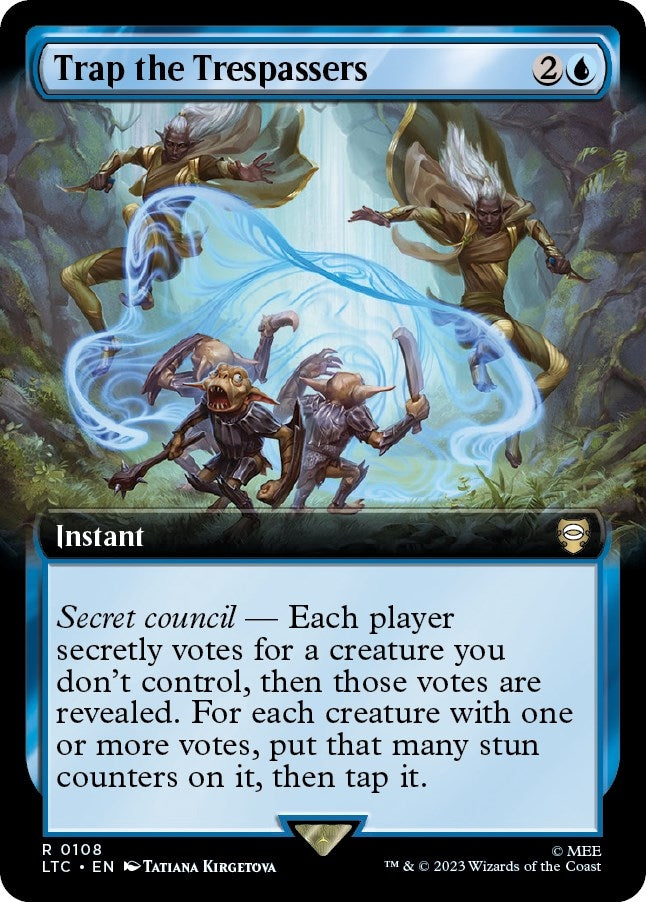 Image for Trap the Trespassers (Extended Art) (108) (LTC) - Magic: The Gathering