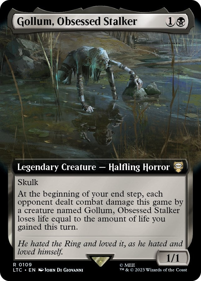Image for Gollum, Obsessed Stalker (Extended Art) (109) (LTC) - Magic: The Gathering