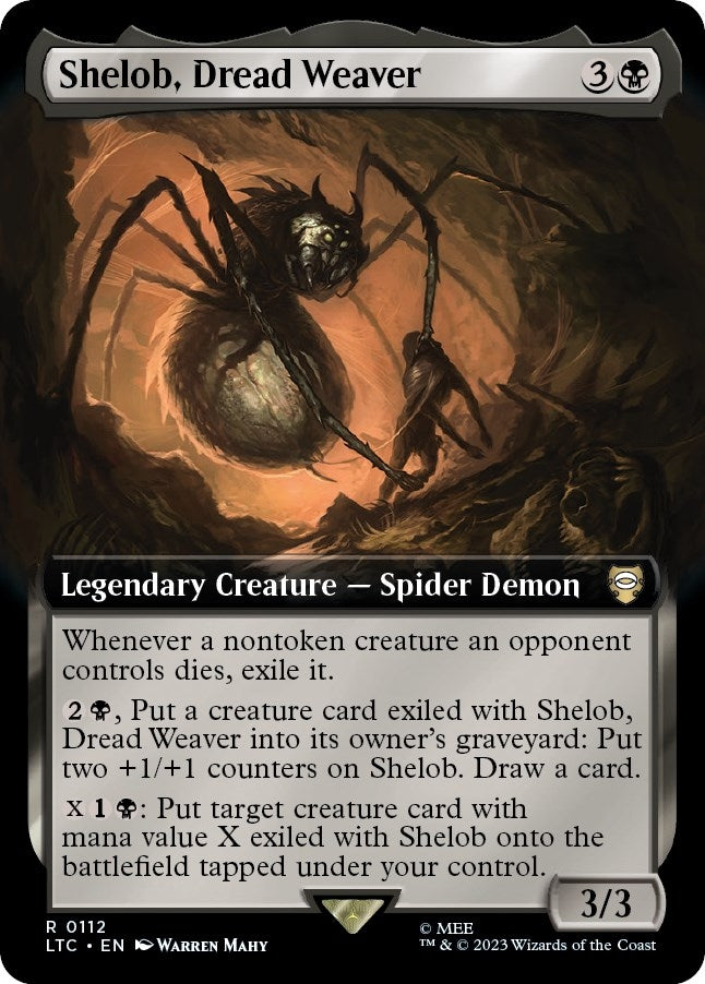 Image for Shelob, Dread Weaver (Extended Art) (112) (LTC) - Magic: The Gathering