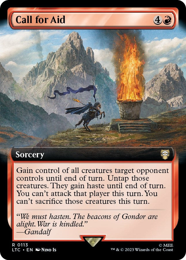 Image for Call for Aid (Extended Art) (113) (LTC) - Magic: The Gathering