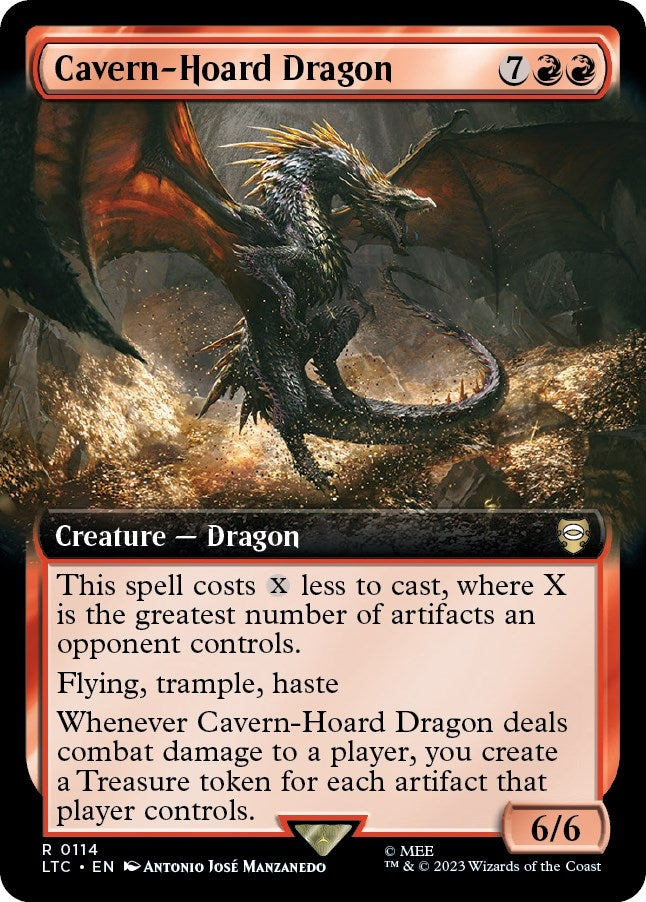 Image for Cavern-Hoard Dragon (Extended Art) (114) (LTC) - Magic: The Gathering
