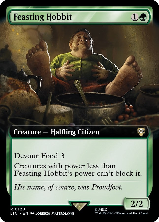 Image for Feasting Hobbit (Extended Art) (120) (LTC) - Magic: The Gathering