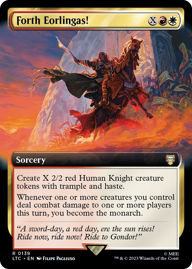 Image for Forth Eorlingas! (Extended Art) (139) (LTC) - Magic: The Gathering
