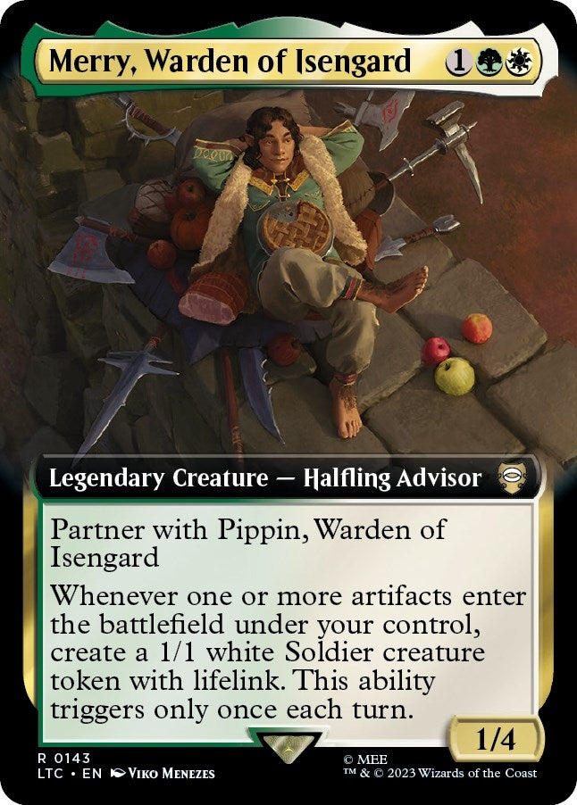 Image for Merry, Warden of Isengard (Extended Art) (143) (LTC) - Magic: The Gathering
