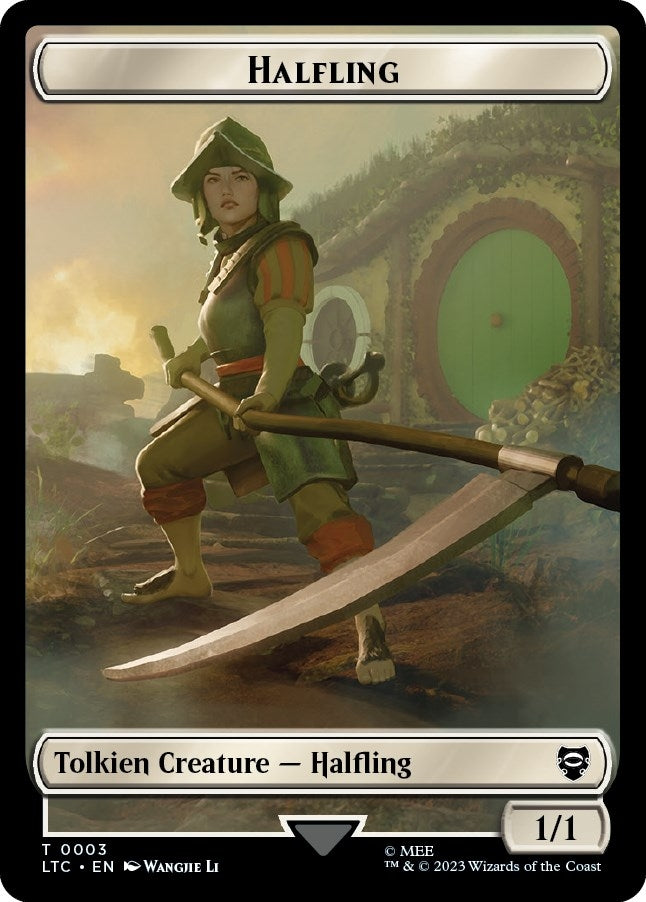 Image for Halfling // Treasure Double-Sided Token (3 // 12) (LTC) - Magic: The Gathering
