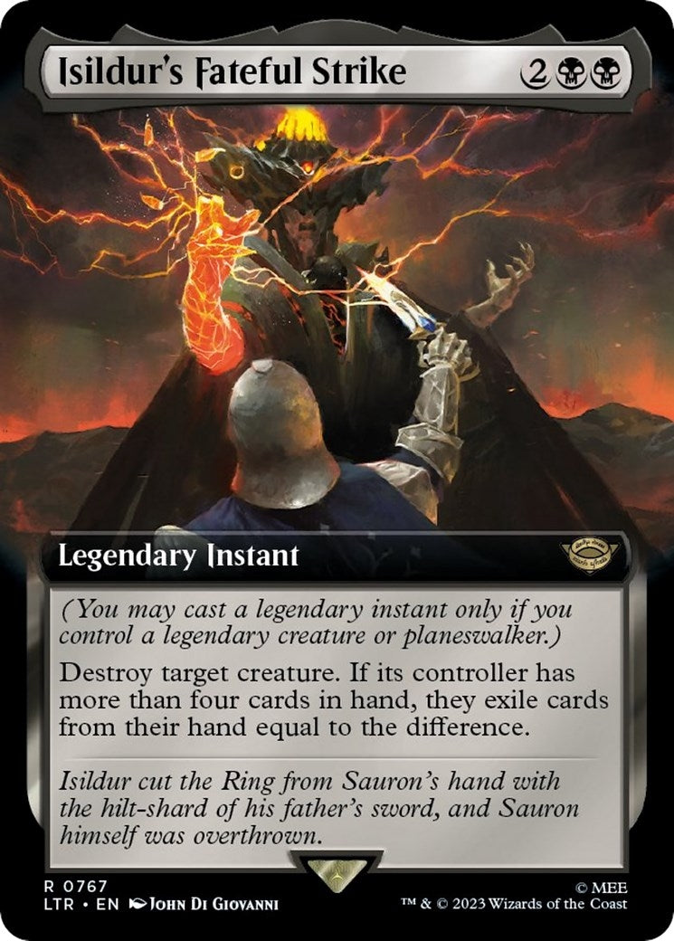Image for Isildur's Fateful Strike (Extended Art) (Surge Foil) (767) (LTR) - Magic: The Gathering
