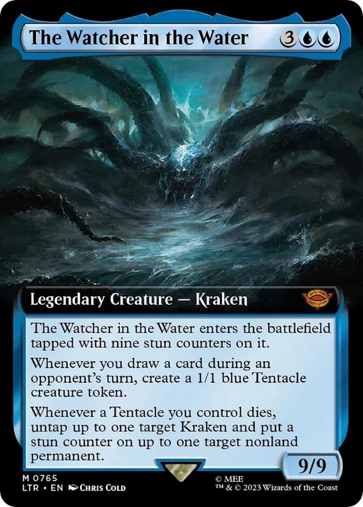 Image for The Watcher in the Water (Extended Art) (Surge Foil) (765) (LTR) - Magic: The Gathering