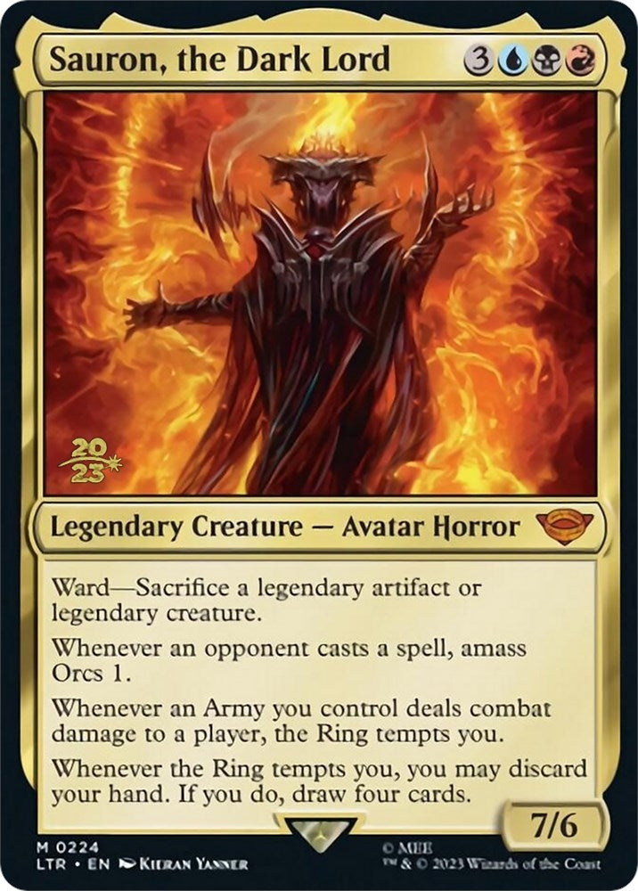 Image for Sauron, the Dark Lord (224) (PRE) - Magic: The Gathering