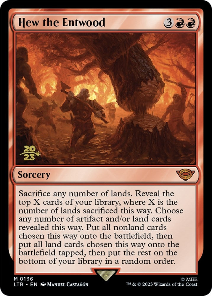 Image for Hew the Entwood (136) (PRE) - Magic: The Gathering
