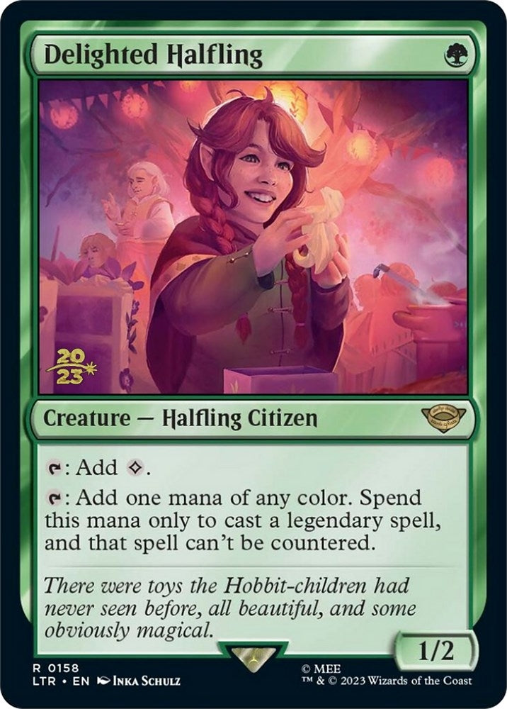 Image for Delighted Halfling (0158) (158) (PRE) - Magic: The Gathering