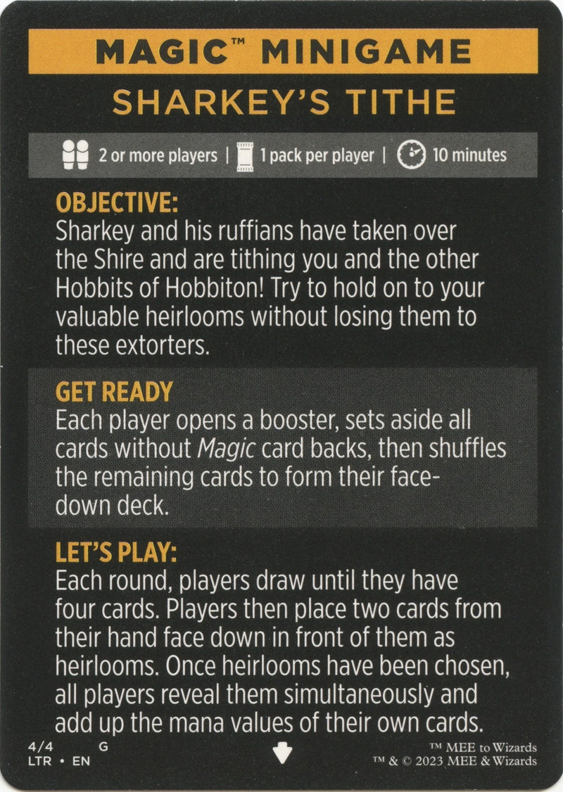 Image for Magic Minigame: Sharkey's Tithe (4) (LTR) - Magic: The Gathering
