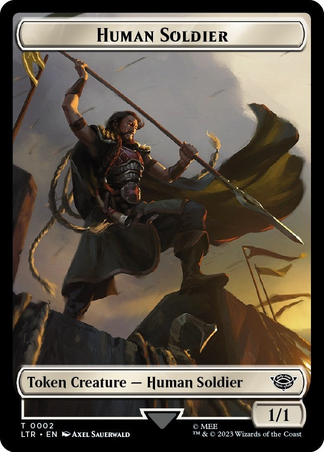 Image for Human Soldier (0002) // Food (0011) Double-Sided Token (2 // 11) (LTR) - Magic: The Gathering