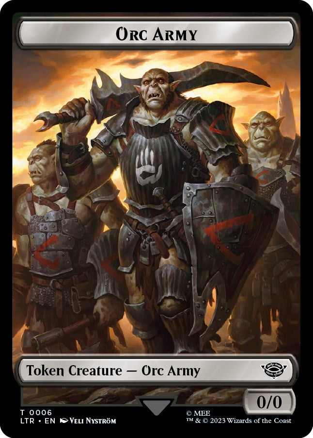 Image for Orc Army (0006) // Food (0011) Double-Sided Token (6 // 11) (LTR) - Magic: The Gathering