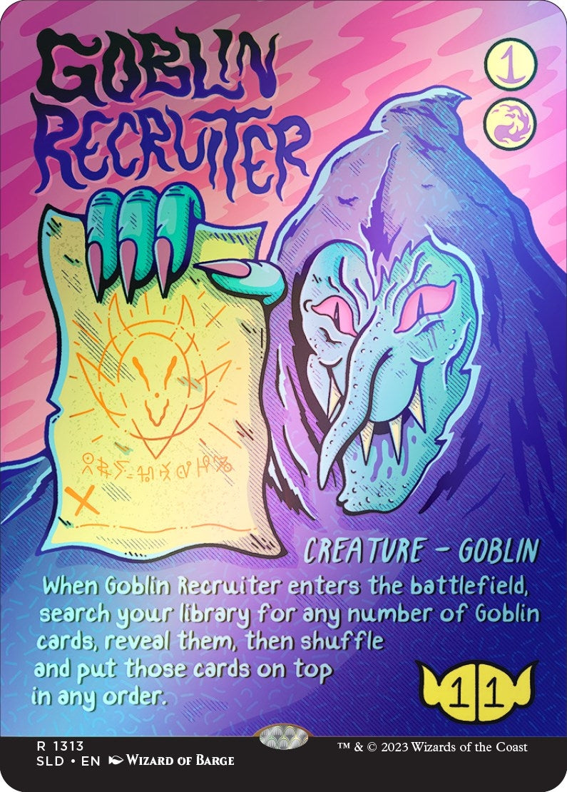 Image for Goblin Recruiter (Rainbow Foil) (1313) (SLD) - Magic: The Gathering