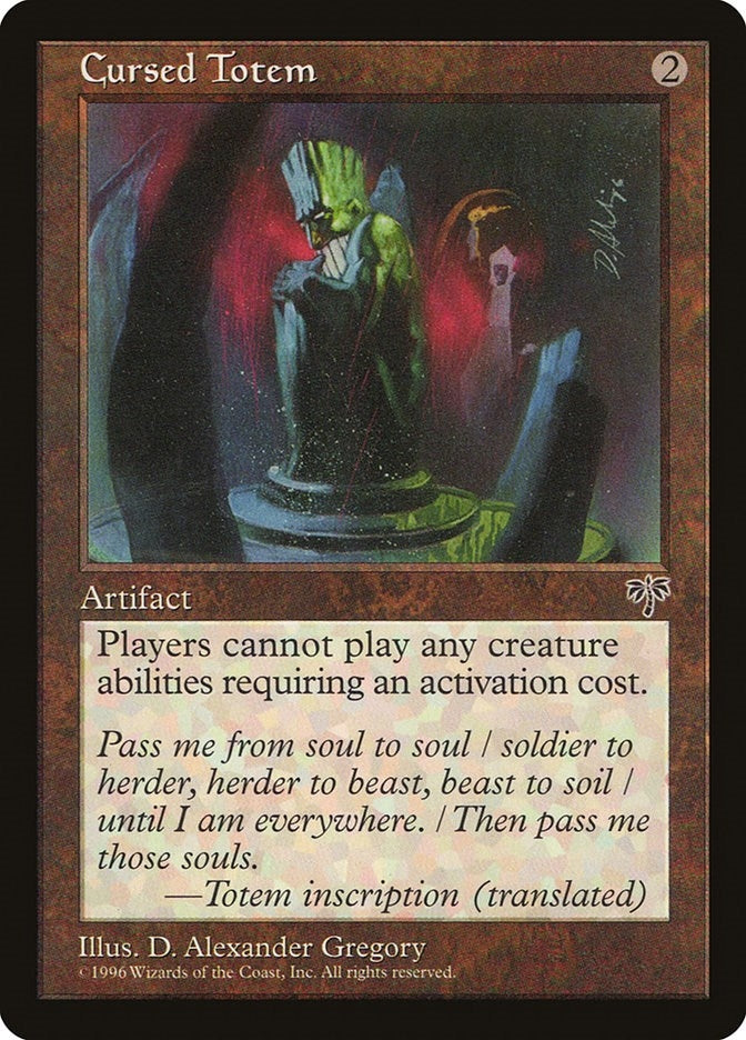 Image for Cursed Totem (MIR) - Magic: The Gathering