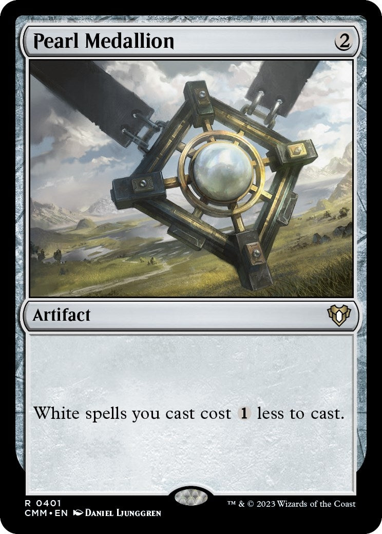 Image for Pearl Medallion (401) (CMM) - Magic: The Gathering