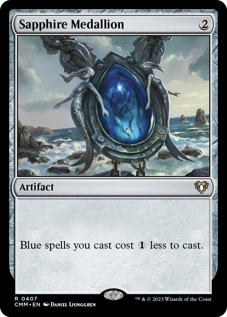 Image for Sapphire Medallion (407) (CMM) - Magic: The Gathering