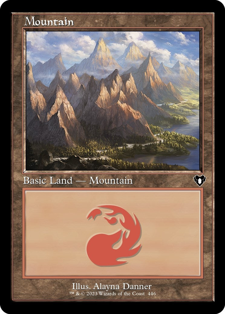 Image for Mountain (446) (Retro Frame) (446) (CMM) - Magic: The Gathering