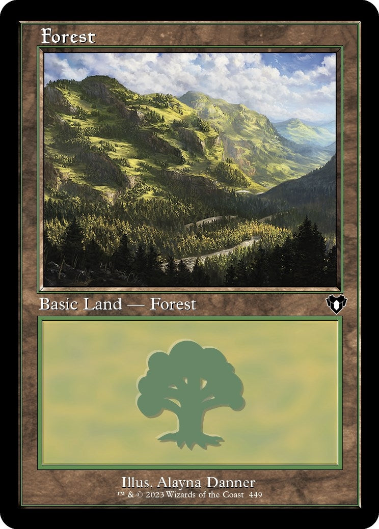 Image for Forest (449) (Retro Frame) (449) (CMM) - Magic: The Gathering