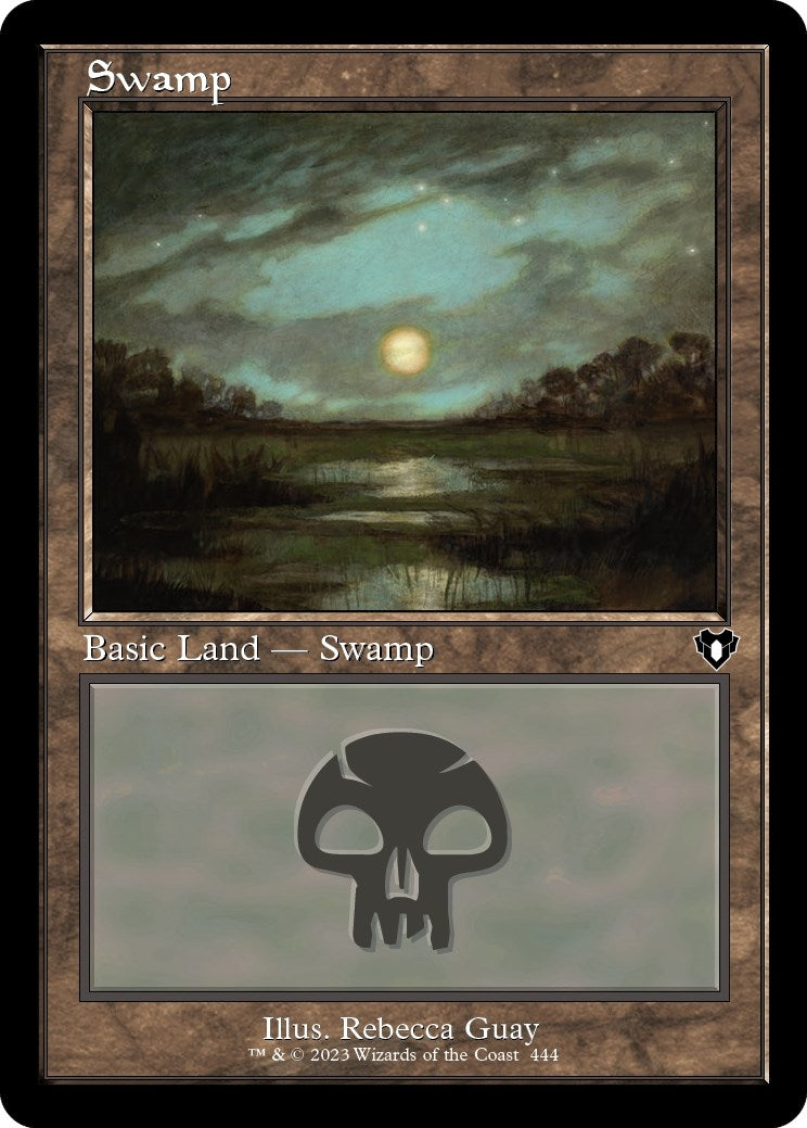 Image for Swamp (444) (Retro Frame) (444) (CMM) - Magic: The Gathering